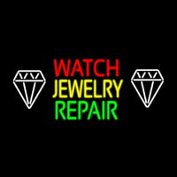 Watch Jewelry Repair With White Logo Neonskylt