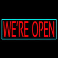 We Re Open Neonskylt