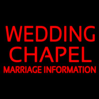 Wedding Chapel Marriage Information Neonskylt