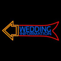 Wedding Information Neonskylt