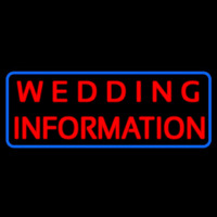 Wedding Information Neonskylt