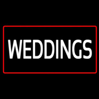 Weddings Neonskylt