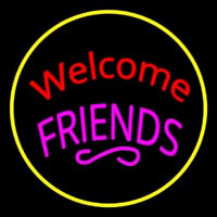 Welcome Friends Neonskylt