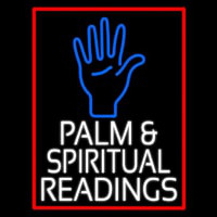 White Palm And Spiritual Readings Neonskylt