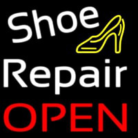 White Shoe Repair With Sandal Open Neonskylt