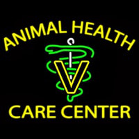 Yellow Animal Health Care Center Neonskylt