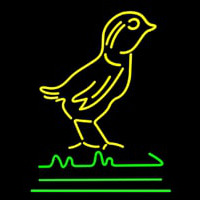 Yellow Bird Logo Neonskylt