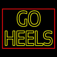 Yellow Go Heels Neonskylt