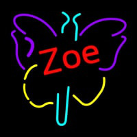 Zoe Butterfly Neonskylt