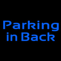 Custom Parking In Back 2 Neonskylt