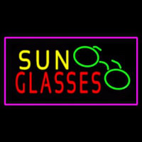 Sun Glasses With Pink Border Neonskylt