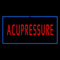 Red Acupressure Blue Border Neonskylt