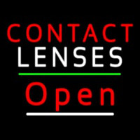 Contact Lenses Open Green Line Neonskylt