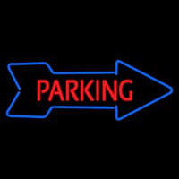 Parking With Arrow Neonskylt