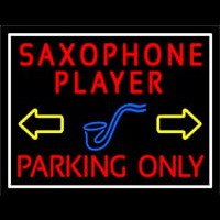 Red Sa ophone Player Parking Only 1 Neonskylt