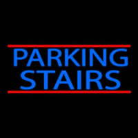 Blue Parking Stairs Neonskylt