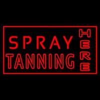 Red Spray Tanning Here Neonskylt