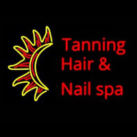 Tanning Hair And Spa Neonskylt