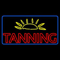 Tanning With Sun Rays Neonskylt