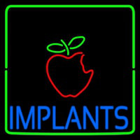 Implants With Apple Logo Neonskylt