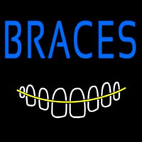 Braces With Teeth Neonskylt