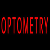 Red Optometry Neonskylt