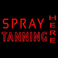 Red Spray Tanning Here Neonskylt