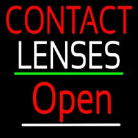 Contact Lenses Script2 Open Green Line Neonskylt