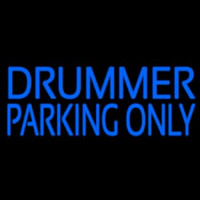 Drummer Parking Only 2 Neonskylt