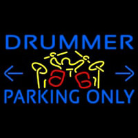 Drummer Parking Only Neonskylt