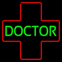 Green Doctor Medical Logo Neonskylt