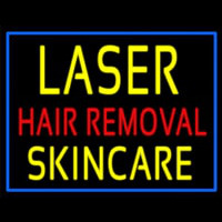 Blue Border Laser Hair Removal Skincare Neonskylt