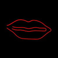 Red Lips Neonskylt